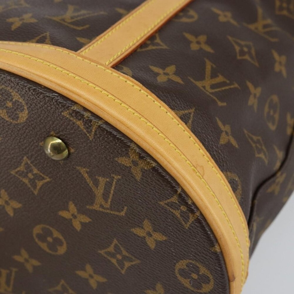 Authentic LOUIS VUITTON Monogram Bucket GM Shoulder Bag M42236 LV - Picture 15 of 16